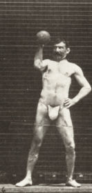 Plate 320 Lifting a 50 lb. dumbbell — figure reference